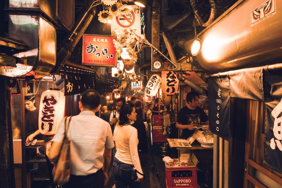 Izakaya alley at night, Tokyo