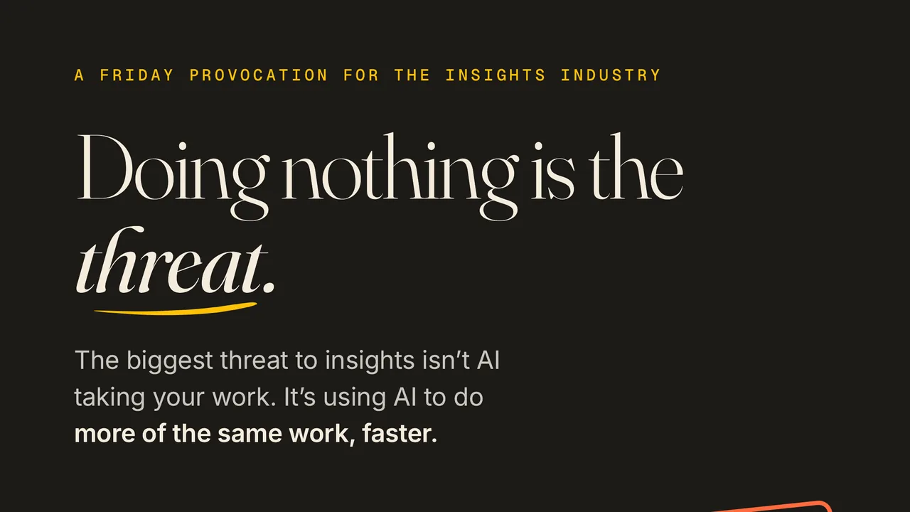 Doing nothing is the threat