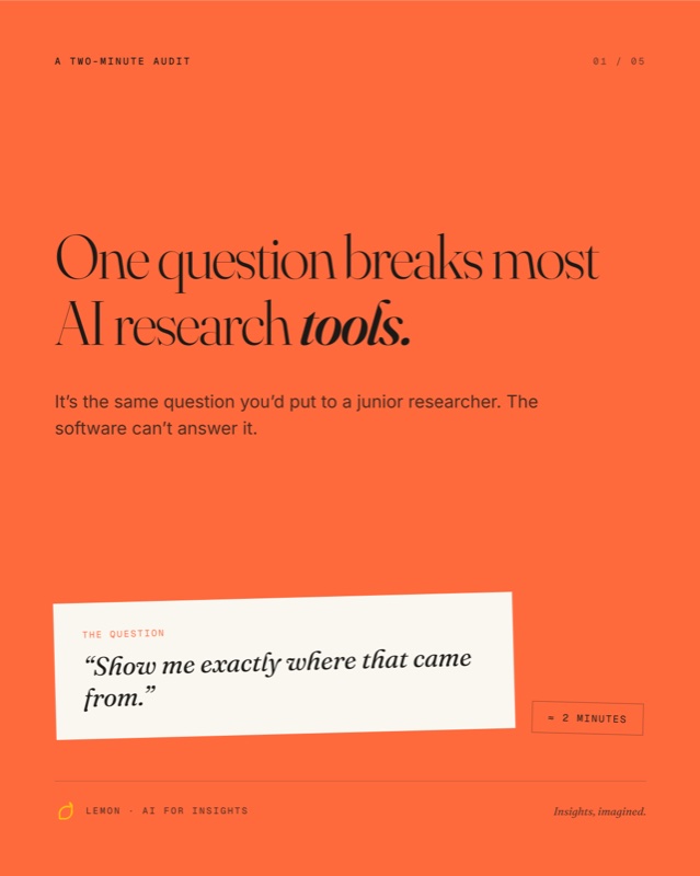 One question breaks most AI tools
